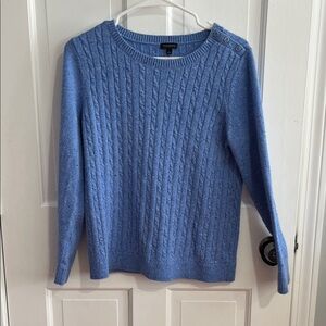 Talbots Light Blue Cable Knit Sweater